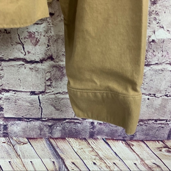 Lands End Lighthouse Tan Button Front Crop Jacket - Picture 4 of 10